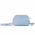 کیف برند فسیل رنگ آبی از جلو ( fossil tb-6101)