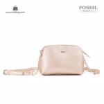 کیف برند فسیل رنگ طلایی از جلو ( fossil tb-6101)