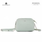 کیف برند فسیل رنگ سبز از جلو ( fossil tb-6101)
