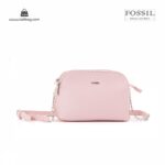 کیف برند فسیل رنگ صورتی از جلو ( fossil tb-6101)