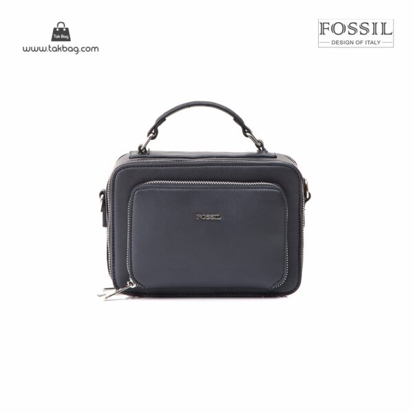 کیف برند فسیل رنگ مشکی از جلو ( fossil tb-6102)