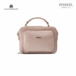 کیف برند فسیل رنگ طلایی از جلو ( fossil tb-6102)