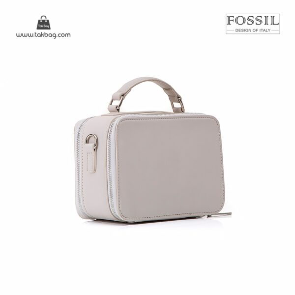 کیف برند فسیل رنگ طوسی از پشت ( fossil tb-6102)