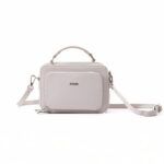 کیف برند فسیل رنگ طوسی از جلو ( fossil tb-6102)