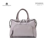 کیف برند فسیل رنگ طوسی از جلو ( fossil tb-6103)
