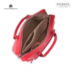 کیف برند فسیل رنگ قرمز از بالا ( fossil tb-6103)