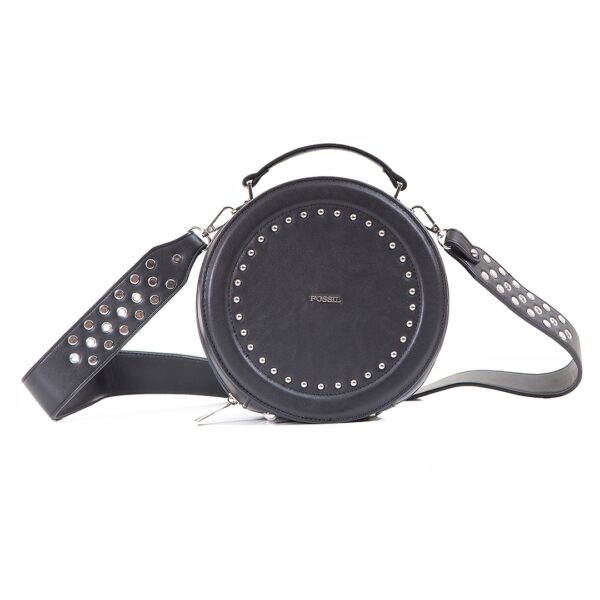کیف برند فسیل رنگ مشکی از جلو ( fossil tb-6104)