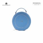 کیف برند فسیل رنگ آبی از جلو ( fossil tb-6104)