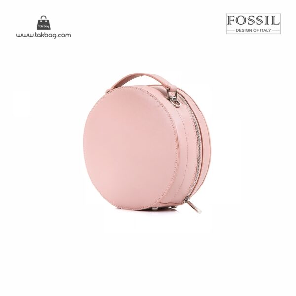 کیف برند فسیل رنگ صورتی از پشت ( fossil tb-6104)