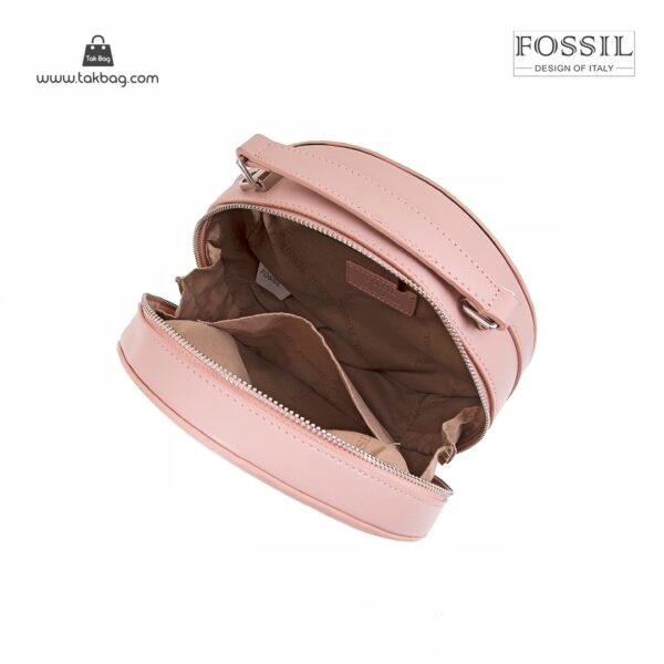کیف برند فسیل رنگ صورتی از بالا ( fossil tb-6104)