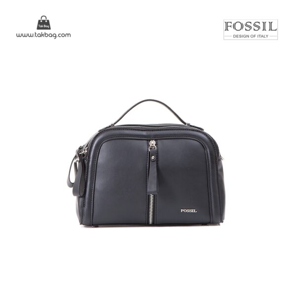 کیف برند فسیل رنگ مشکی از جلو ( fossil tb-6105)