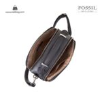کیف برند فسیل رنگ زرد از بالا ( fossil tb-6105)