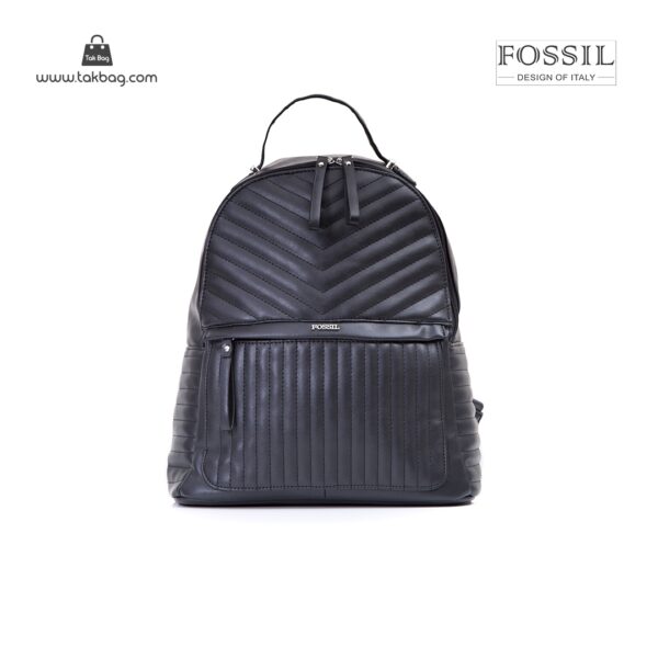 کیف برند فسیل رنگ مشکی از جلو ( fossil tb-6106)
