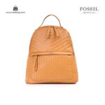 کیف برند فسیل رنگ قهوه ای از جلو ( fossil tb-6106)