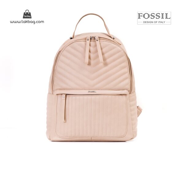کیف برند فسیل رنگ کمل از جلو ( fossil tb-6106)