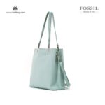کیف برند فسیل رنگ سبز از بغل ( fossil tb-6107)