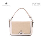کیف برند فسیل رنگ کمل از جلو ( fossil tb-6108)