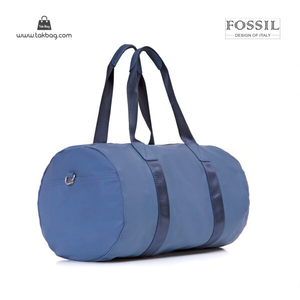 کیف برند فسیل رنگ آبی از بغل ( fossil tb-6111)
