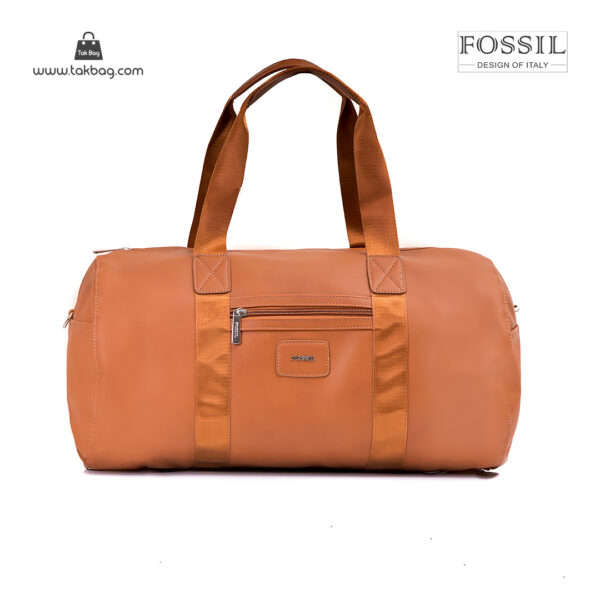 کیف برند فسیل رنگ قهوه ای از جلو ( fossil tb-6111)