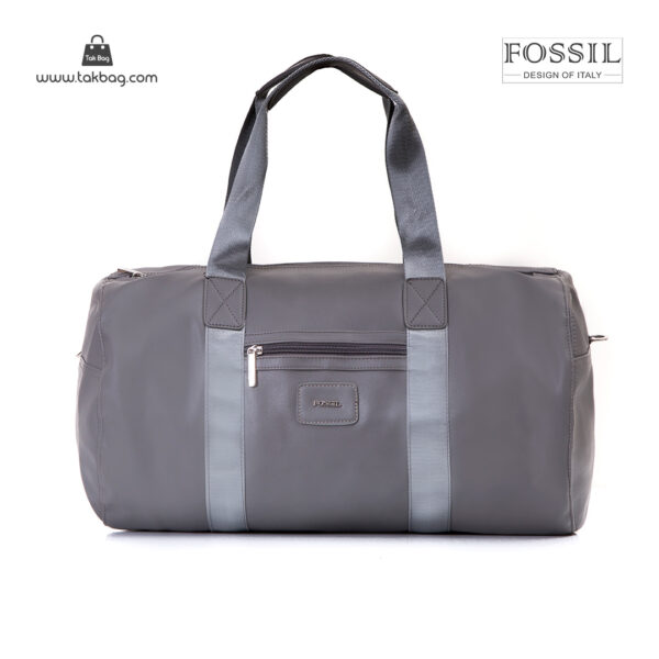 کیف برند فسیل رنگ طوسی از جلو ( fossil tb-6111)