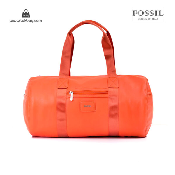 کیف برند فسیل رنگ نارنجی از جلو ( fossil tb-6111)