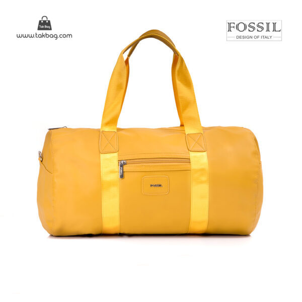 کیف برند فسیل رنگ زرد از جلو ( fossil tb-6111)