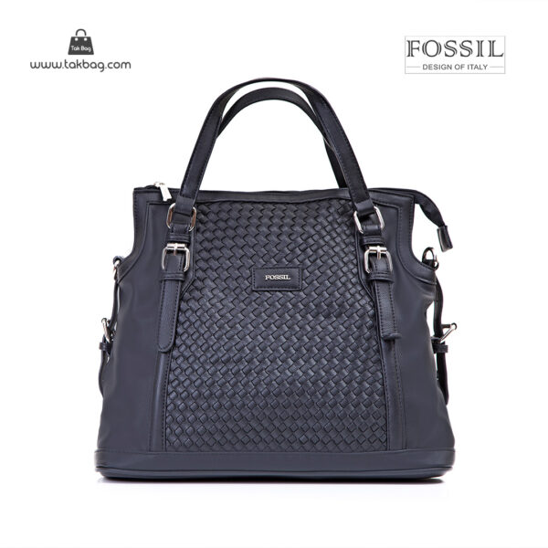 کیف برند فسیل رنگ مشکی از جلو ( fossil tb-6112)