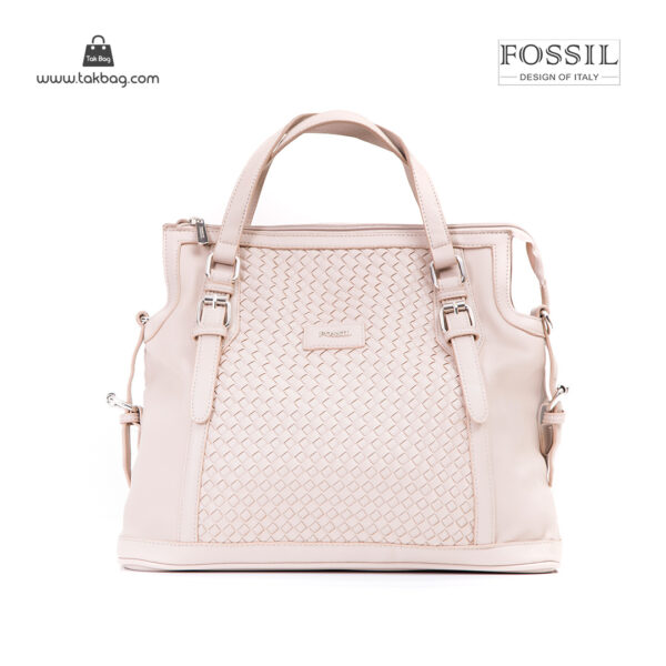 کیف برند فسیل رنگ کمل از جلو ( fossil tb-6112)