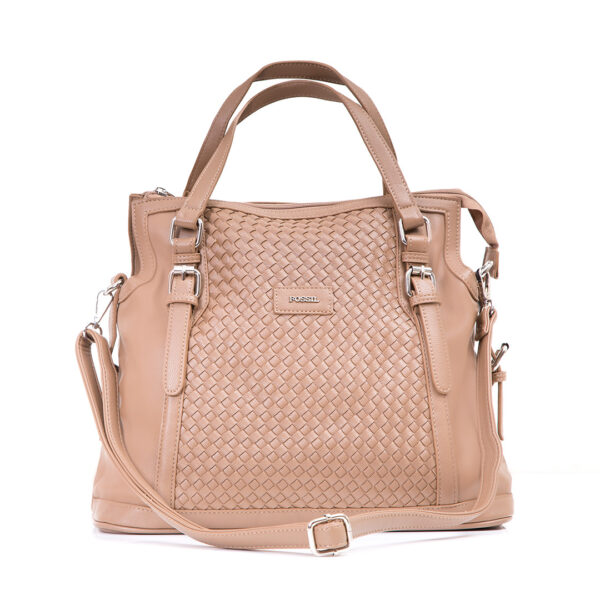 کیف برند فسیل رنگ تاپه از جلو ( fossil tb-6112)