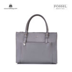 کیف برند فسیل رنگ طوسی از جلو ( fossil tb-6118)