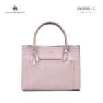 کیف برند فسیل رنگ تاپه از جلو ( fossil tb-6118)