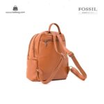 کیف برند فسیل رنگ قهوه ای از بغل ( fossil tb-6109)