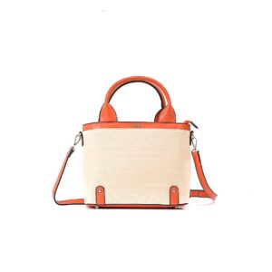 کیف برند فسیل رنگ نارنجی از جلو ( fossil tb-6110)
