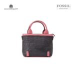 کیف برند فسیل رنگ صورتی از جلو ( fossil tb-6110)