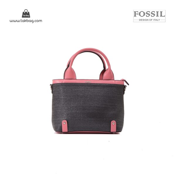 کیف برند فسیل رنگ صورتی از جلو ( fossil tb-6110)