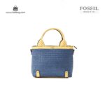 کیف برند فسیل رنگ زرد از جلو ( fossil tb-6110)
