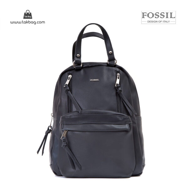 کیف برند فسیل رنگ مشکی از جلو ( fossil tb-6114)