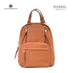 کیف برند فسیل رنگ قهوه ای از جلو ( fossil tb-6114)