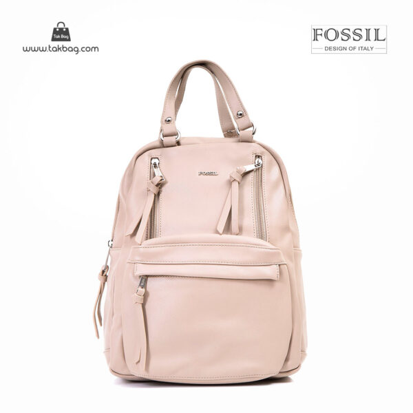 کیف برند فسیل رنگ کمل از جلو ( fossil tb-6114)