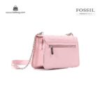 کیف برند فسیل رنگ صورتی از بغل ( fossil tb-6115)