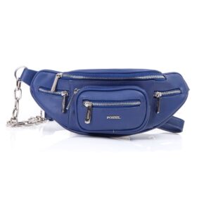 کیف برند فسیل رنگ آبی از جلو ( fossil tb-6116)
