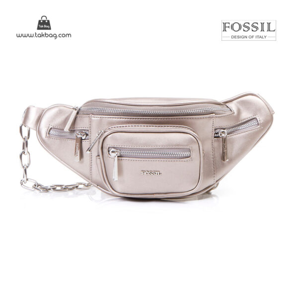 کیف برند فسیل رنگ طلایی از جلو ( fossil tb-6116)