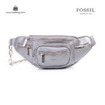 کیف برند فسیل رنگ طوسی از جلو ( fossil tb-6116)