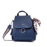 کیف برند فسیل رنگ آبی از جلو ( fossil tb-6121 )