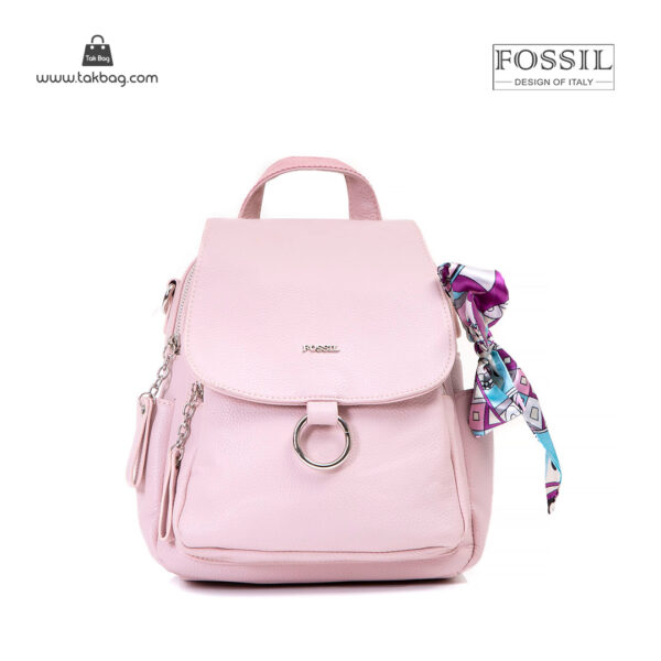 کیف برند فسیل رنگ صورتی از جلو ( fossil tb-6121 )