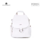 کیف برند فسیل رنگ سفید از جلو ( fossil tb-6121 )