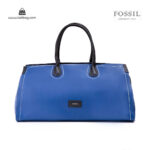 کیف برند فسیل رنگ آبی از جلو ( fossil tb-6122 )