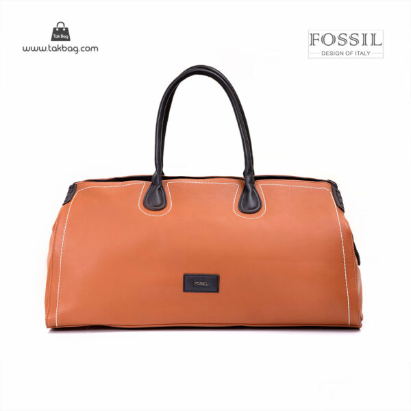 کیف برند فسیل رنگ قهوه ای از جلو ( fossil tb-6122 )