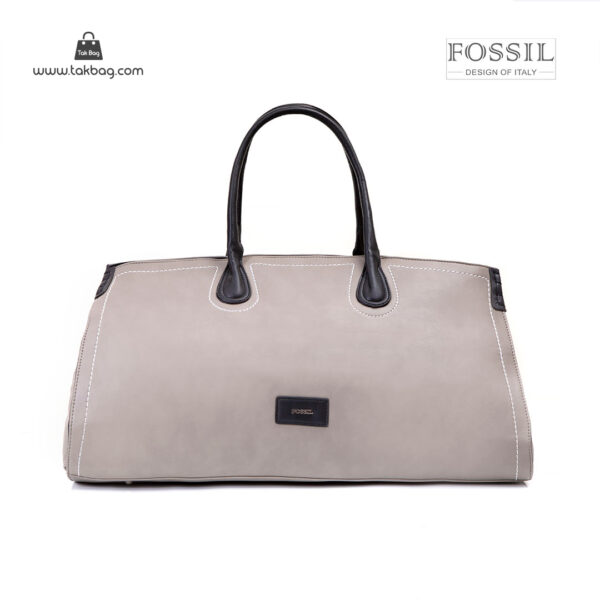 کیف برند فسیل رنگ طوسی از جلو ( fossil tb-6122 )