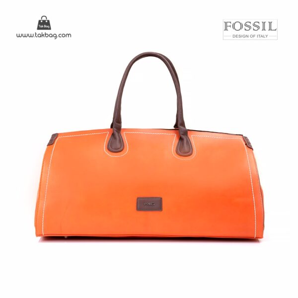 کیف برند فسیل رنگ نارنجی از جلو ( fossil tb-6122 )